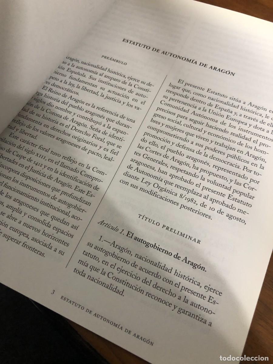 Libros: Estatuto de Autonom&iacute;a de Arag&oacute;n (2007) - Foto 2