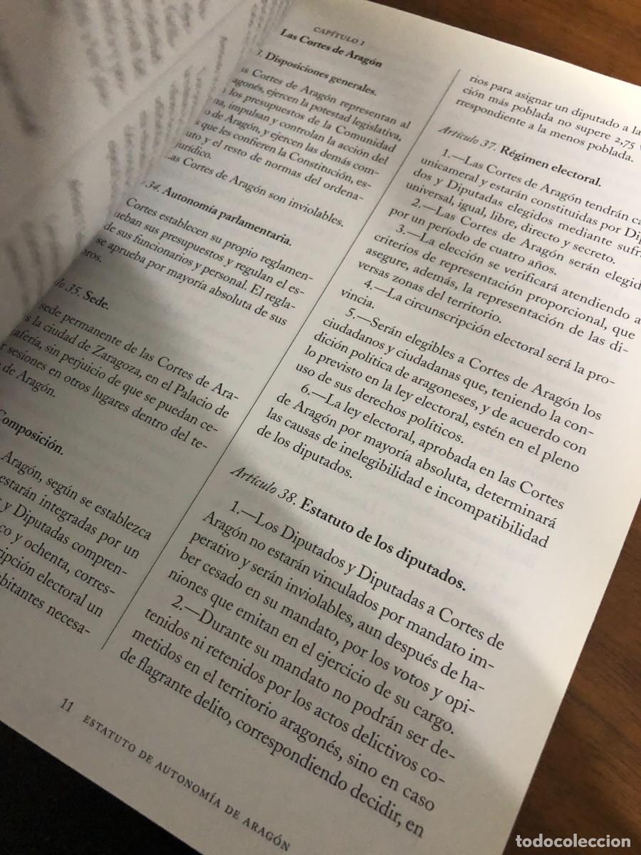 Libros: Estatuto de Autonom&iacute;a de Arag&oacute;n (2007) - Foto 3