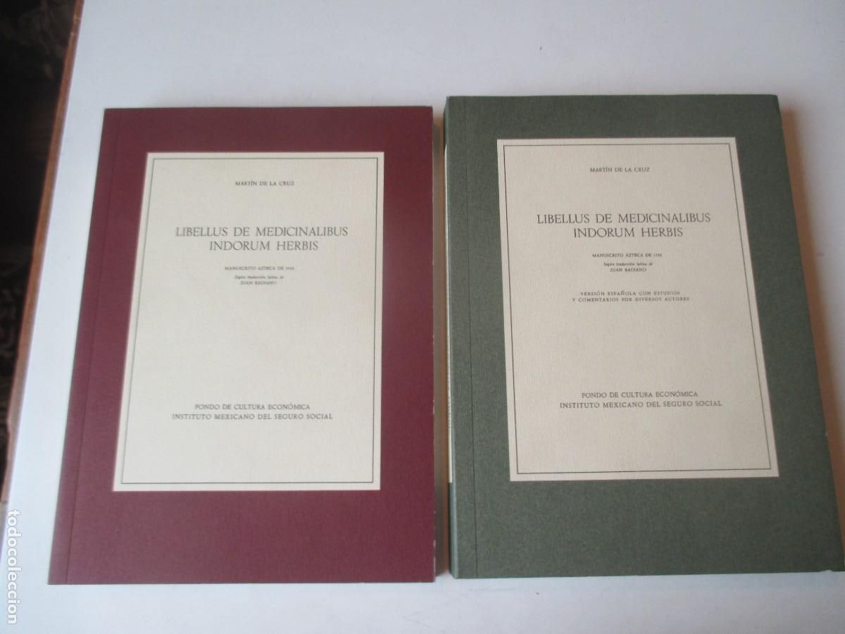 Livros em segunda m&atilde;o: CODICE DE LA CRUZ-BADIANO Libellus de medicinalibus indorum herbis (2 Tomos) W41754
