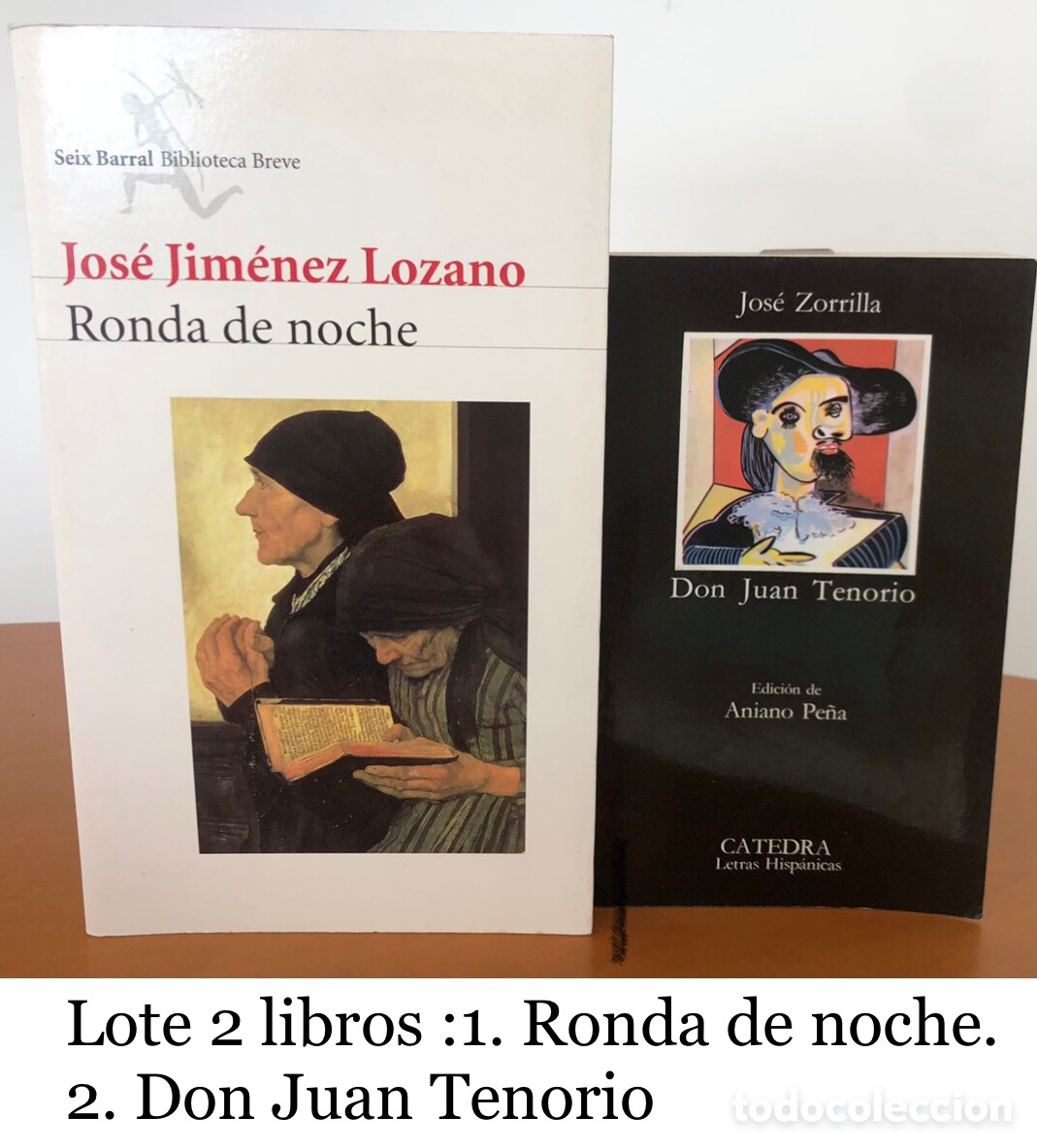 books: Lote 2 libros :1. Ronda de noche. 2. DON JUAN TENORIO