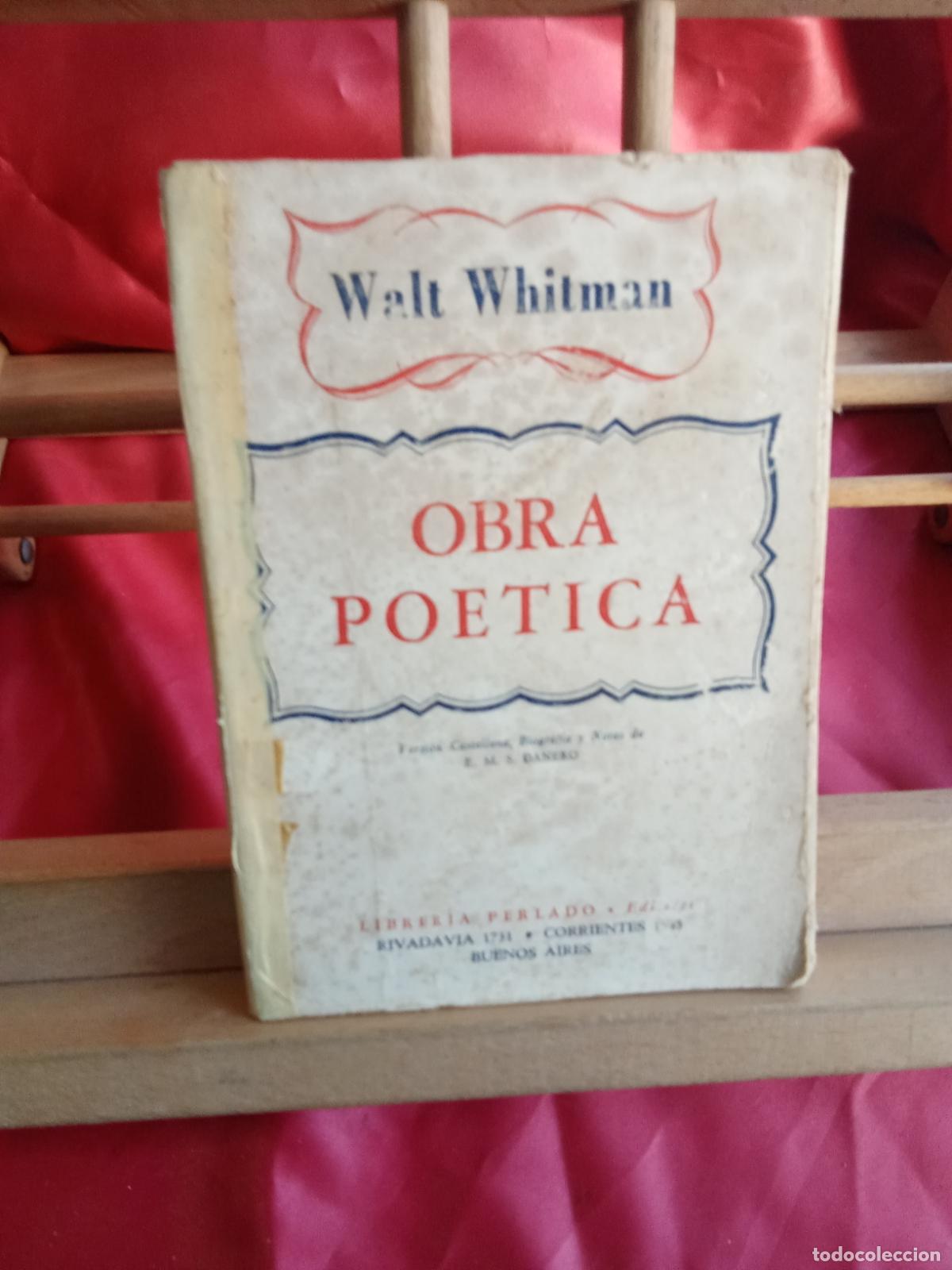 Livros em segunda m&atilde;o: Obra po&eacute;tica. Walt Whitman L.31642-1234