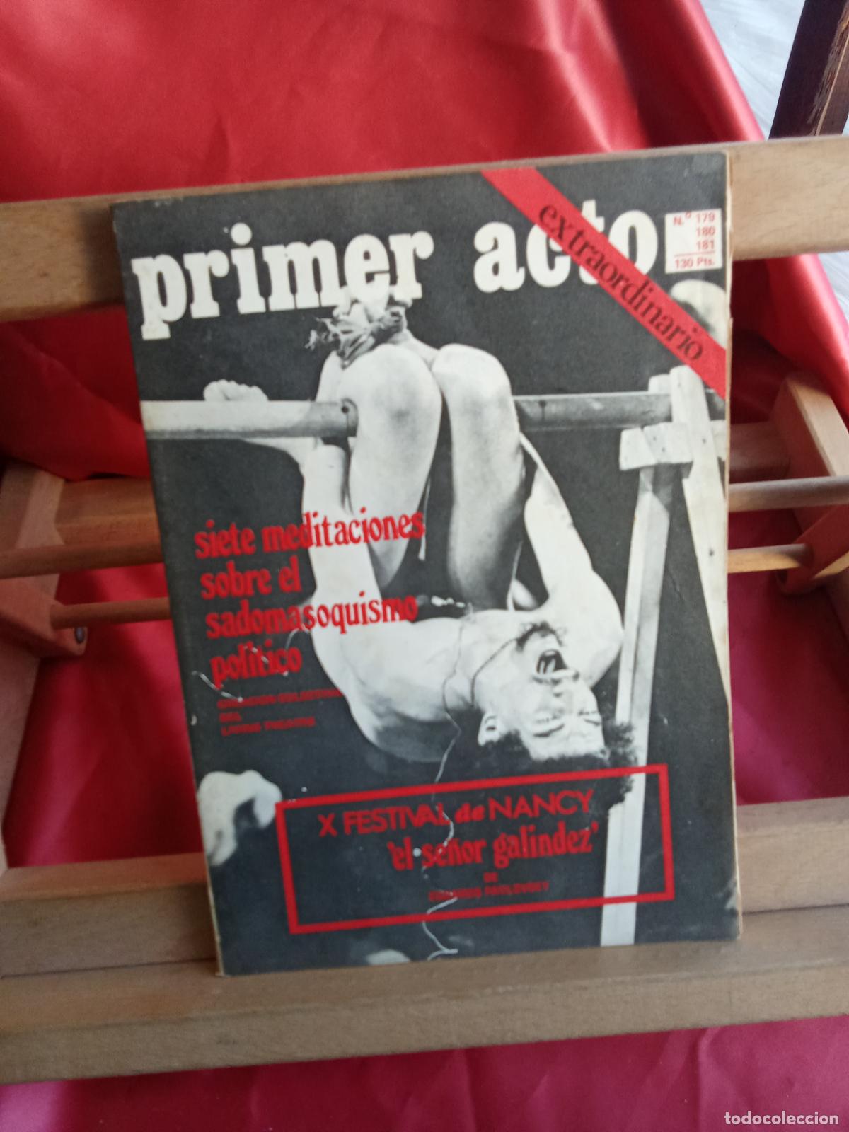 Libros: Primer acto: N&ordm;179-181. Siete meditaciones sobre el sadomasoquismo politico L.31642-1261