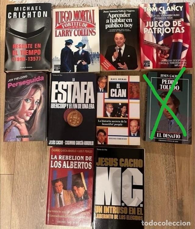 B&uuml;cher: LOTE 38 LIBROS LITERATURA VARIADA IRVING WALLACE LE CARRE COLLINS CACHO HALEY CLANCY CRICHTON VIAJES
