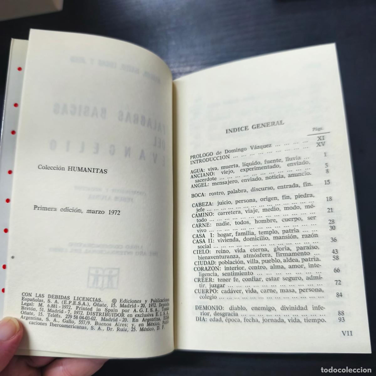 Libros: PALABRAS BASICAS DEL EVANGELIO - MARCOS / MATEO / LUCAS / JUAN - Foto 3