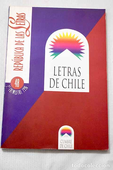 Libros: Rep&uacute;blica de las letras : Letras de chile, numero 48