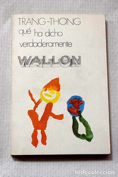 Libros: Wallon: Tran-Thong: Doncel..- Tran-Thong