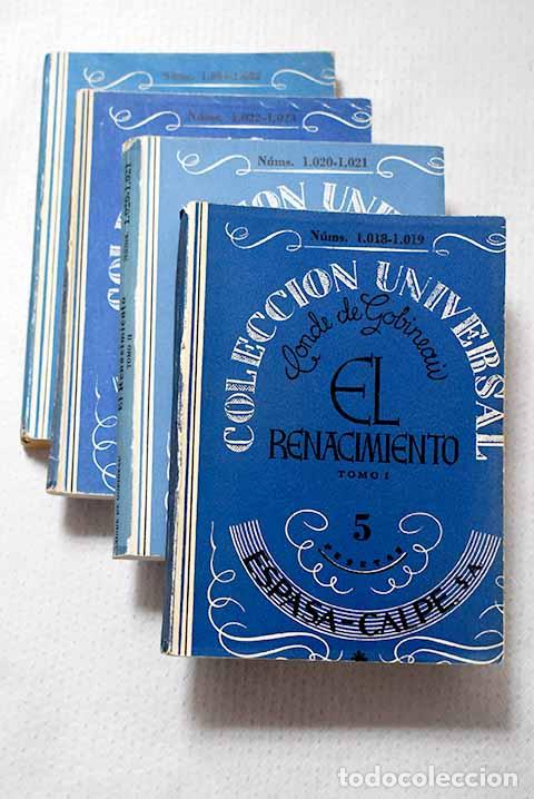 Libros: El Renacimiento: Gobineau, Arthur de.- Gobineau, Arthur de