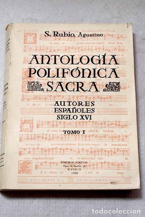 Libros: Antolog&iacute;a polif&oacute;nica sacra, Tomo I