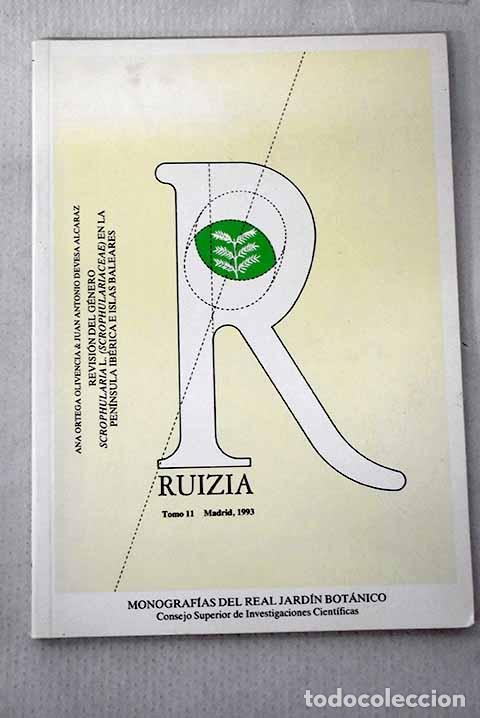 Libros: Revisi&oacute;n del g&eacute;nero Schrophularia L. (Schrophulariaceae) en la Pen&iacute;nsula Ib&eacute;rica e Islas Baleares
