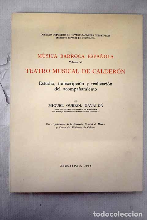 Libros: M&uacute;sica barroca espa&ntilde;ola