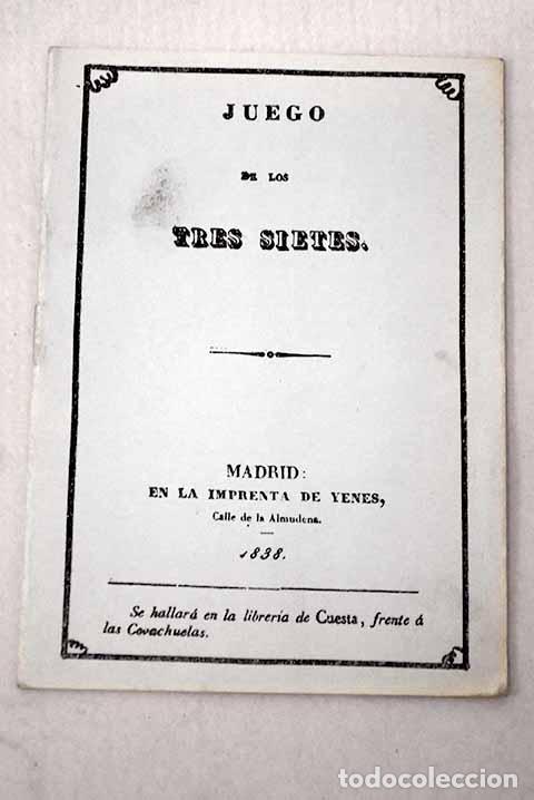 Libros: Juego de los tres sietes