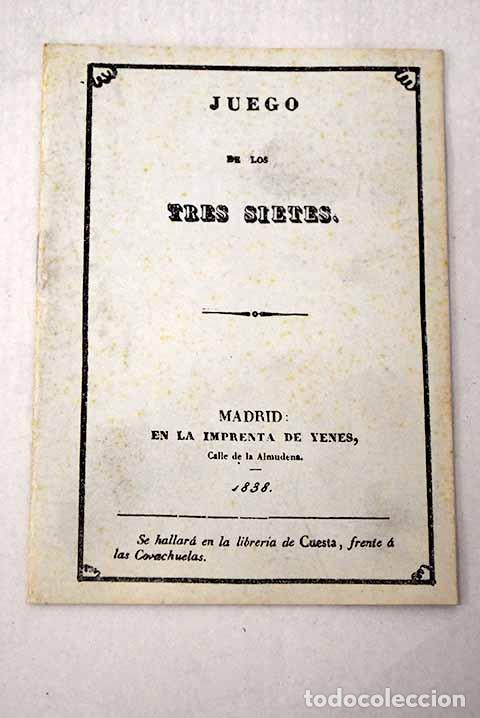 Libros: Juego de los tres sietes