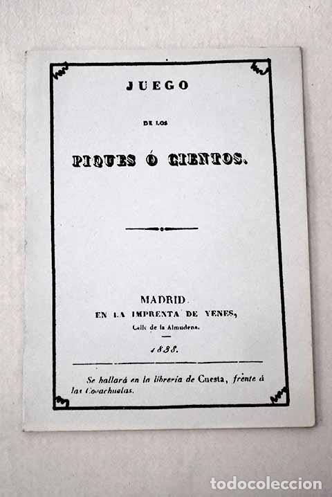Libros: Juego de los piques o cientos