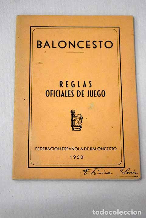 books: Baloncesto: Reglas oficiales de juego
