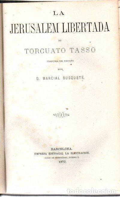 Libros: La Jerusalem libertada - Tasso, Torcuato
