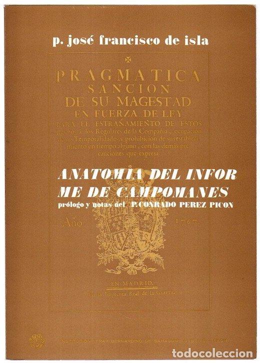 Libros: Anatom&iacute;a del informe de Campomanes - Isla, Jos&eacute; Francisco de