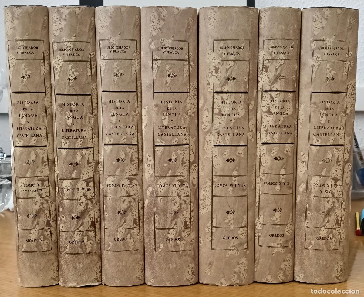 Libros: Historia de la lengua y literatura castellana. 14 tomos en 7 volumenes - Cejador y Frauca, D. Julio