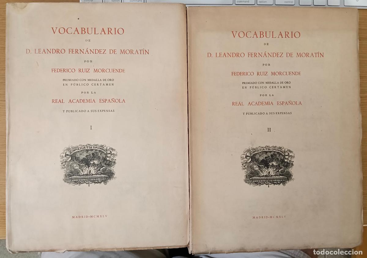 Libros: Vocabulario de D. Leandro Fern&aacute;ndez de Morat&iacute;n - Ruiz Morcuende, Federico