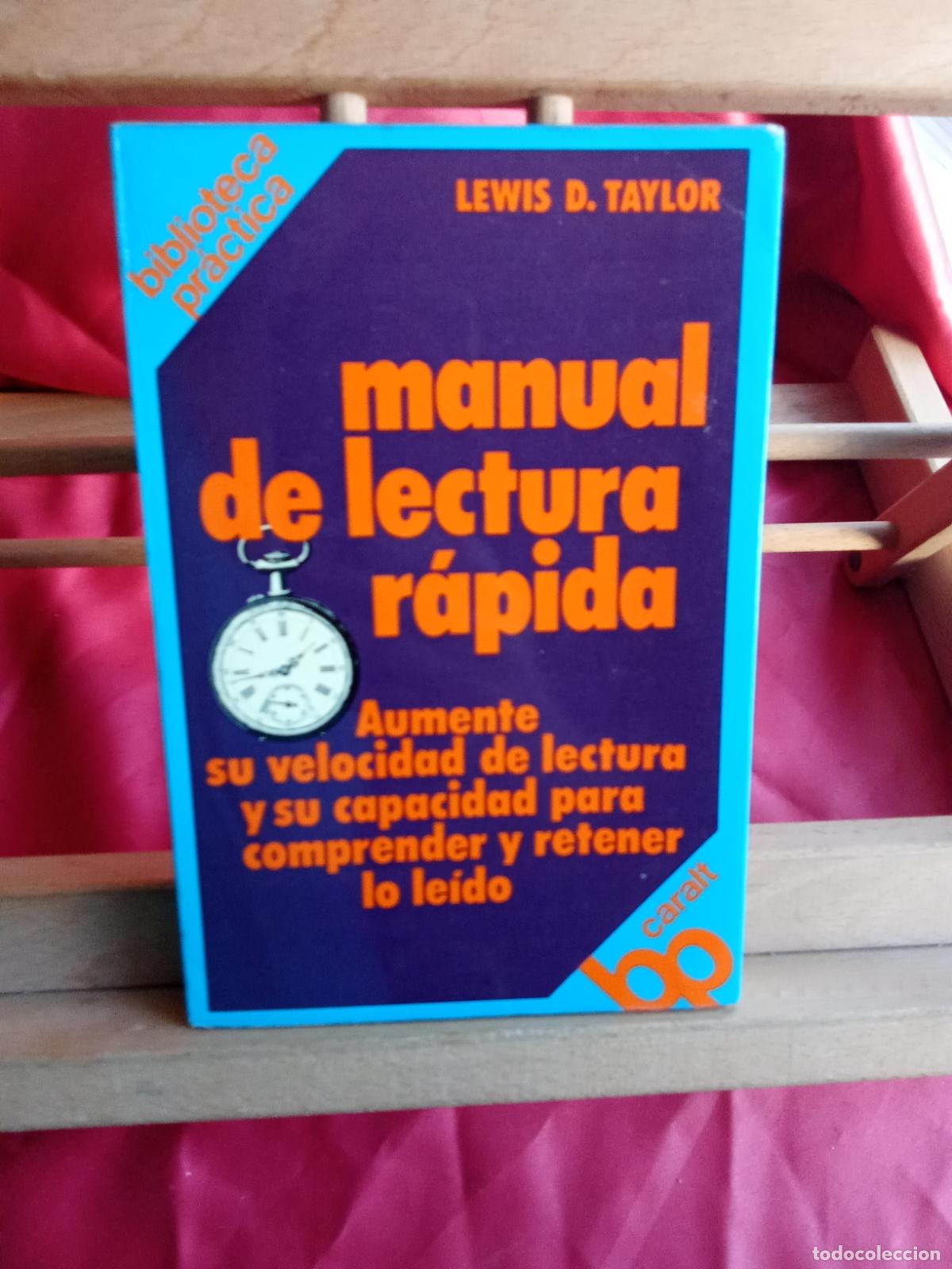 Libros: Manual de lectura r&aacute;pida. Lewis D. Taylor L.31642-1348