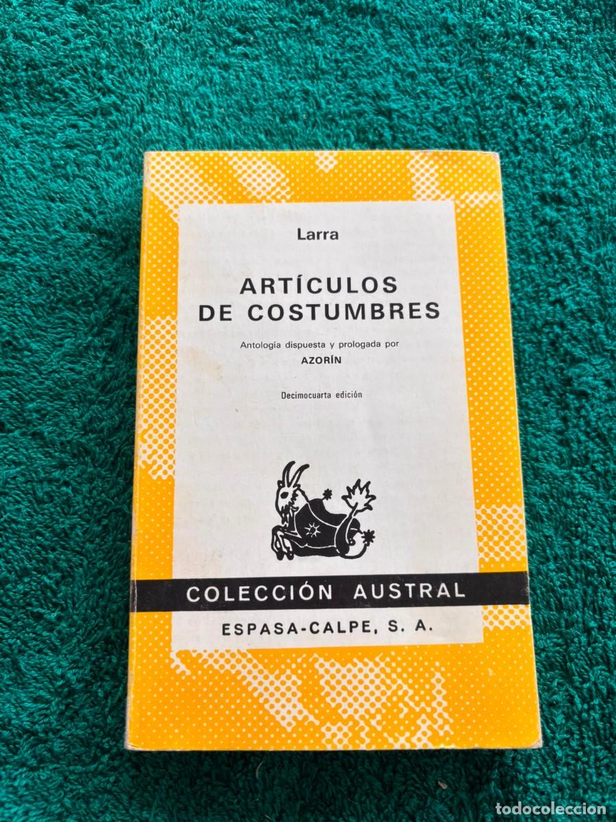 Libros: Articulos de costumbre - Larra