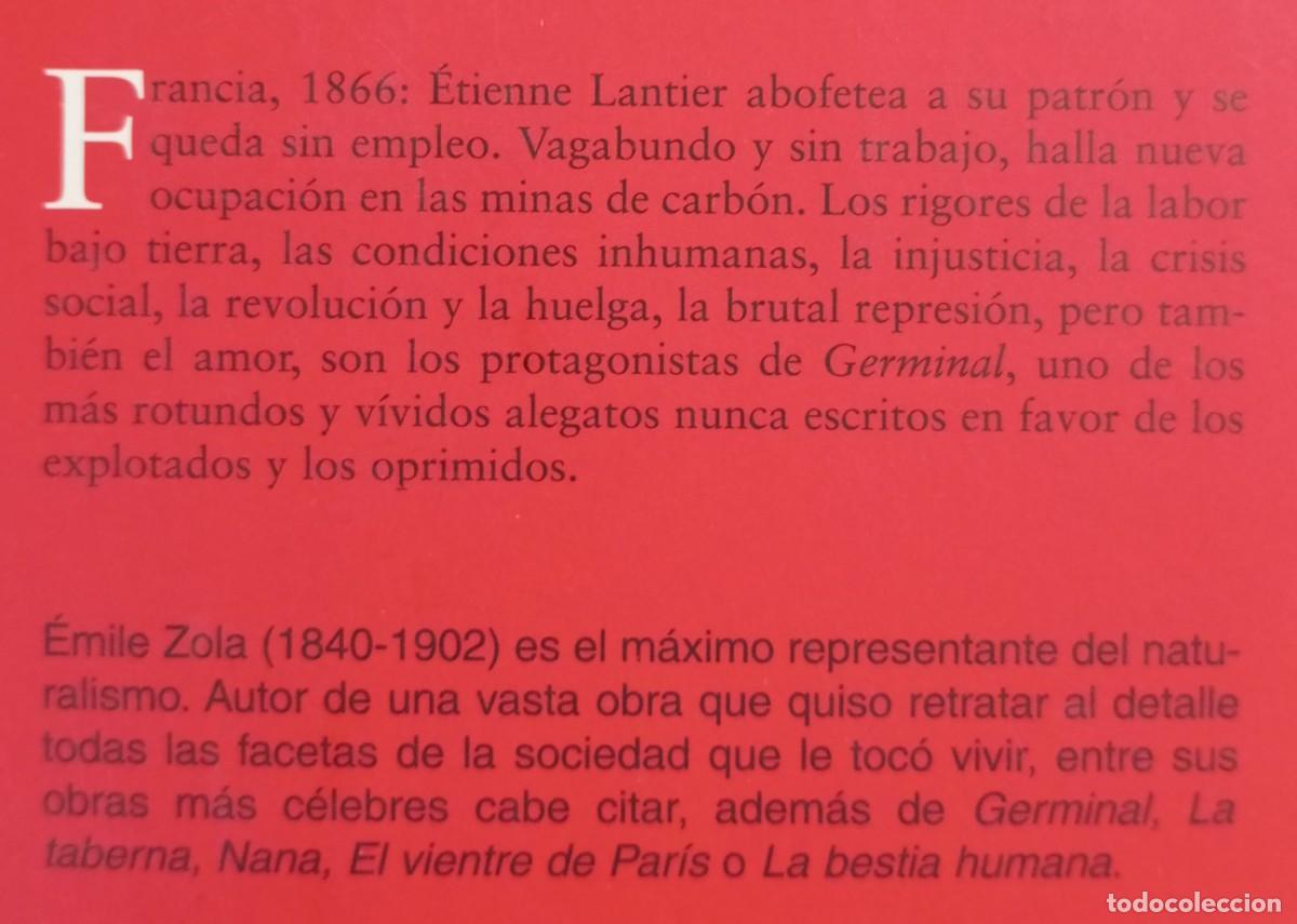 Libros: GERMINAL - EMILE ZOLA - Foto 2