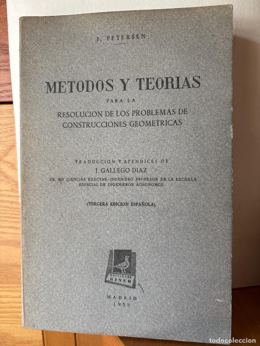 books: METODOS Y TEORIAS PARA LA RESOLUCION DE LOS PROBLEMAS DE CONSTRUCCIONES GEOMETRICAS - J. PETERSEN TR