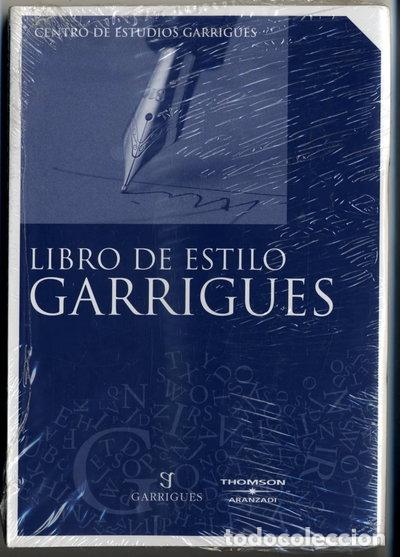 Livres: Libro de estilo Garrigues- 9788497674775