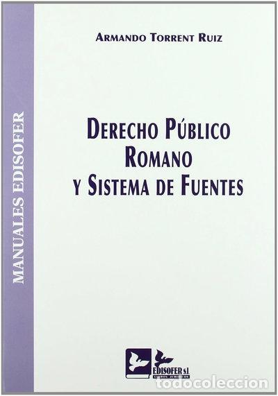 Libros: Manual de derecho p&uacute;blico romano y sistema de fuentes- 9788489493766