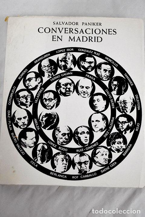 Libros: Conversaciones en Madrid.- P&aacute;niker, Salvador