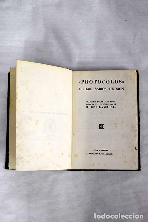 B&uuml;cher: Protocolos de los Sabios de Si&oacute;n
