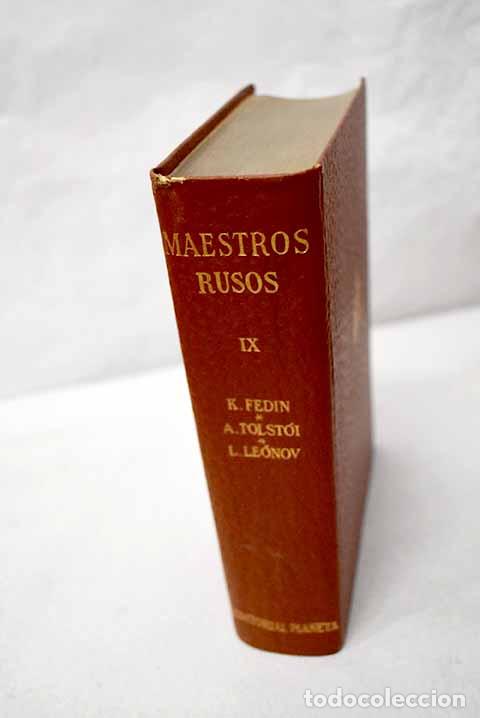 Libros: Maestros rusos, tomo IX:: Las ciudades y los a&ntilde;os; Camino de abrojos; Los tejones