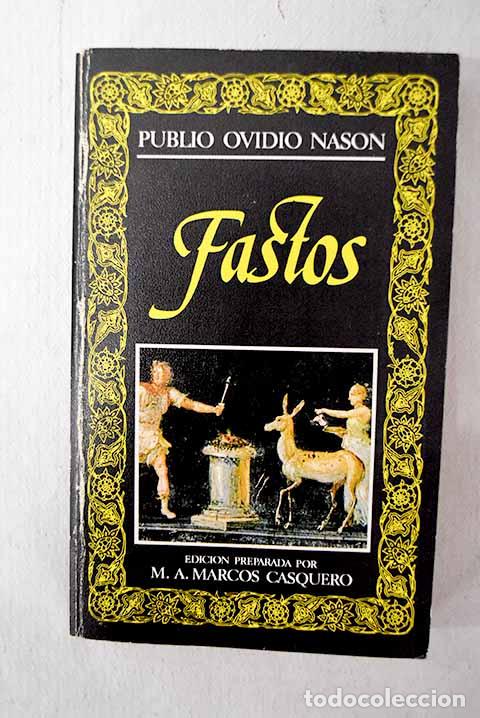 Libros: Fastos: Ovidio Nas&oacute;n, Publio.- Ovidio Nas&oacute;n, Publio