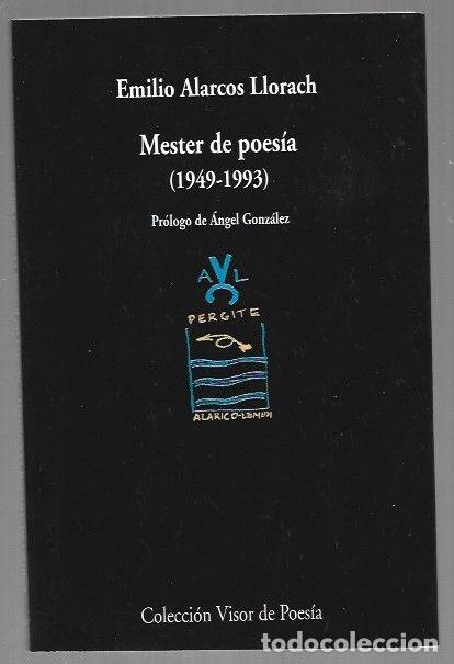 books: MESTER DE POESIA (1949-1993) - ALARCOS LLORACH, EMILIO