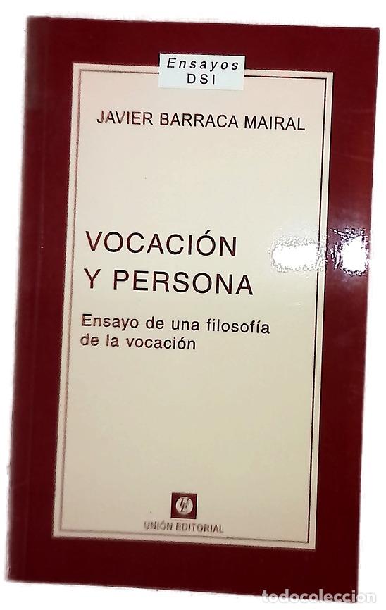books: Vocaci&oacute;n y persona ensayo de una filosof&iacute;a de la vocaci&oacute;n
