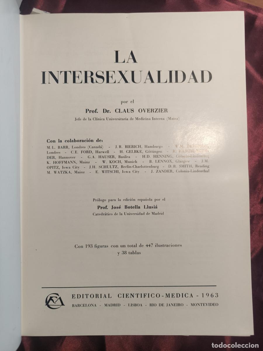 Libros: La intersexualidad - Prof. Dr. Claus Overzier