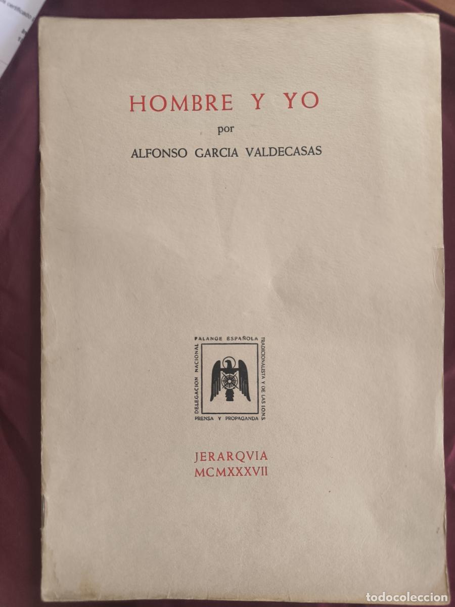 Libros: Hombre y yo - Alfonso Garc&iacute;a-Valdecasas