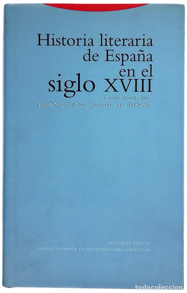 Libros: Historia literaria de Espa&ntilde;a en el siglo XVIII