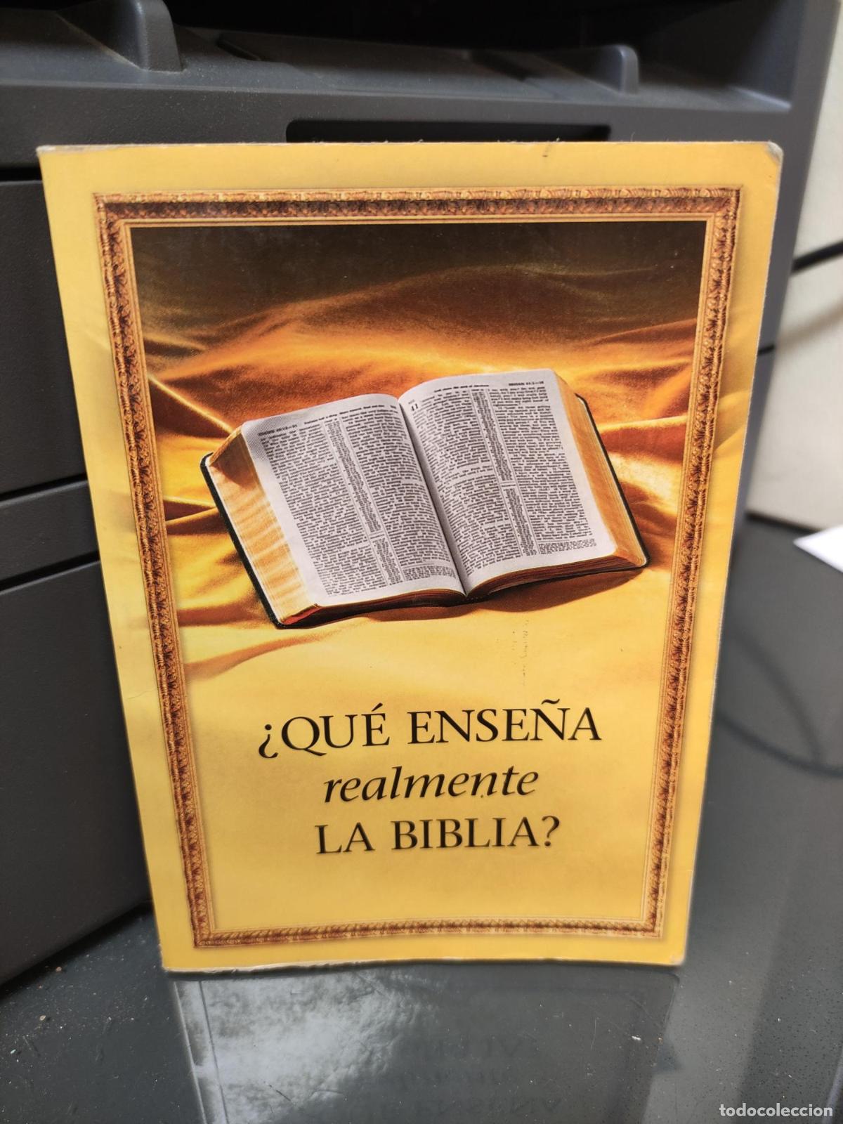 Libros: &iquest; QUE ENSE&Ntilde;A REALMENTE LA BIBLIA ? -