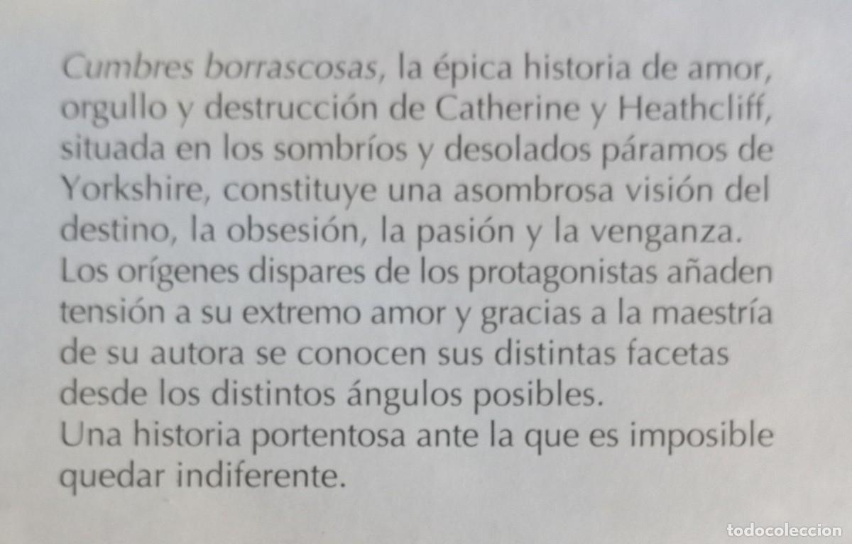 Libros: CUMBRES BORRASCOSAS - EMILY BRONTE - Foto 2