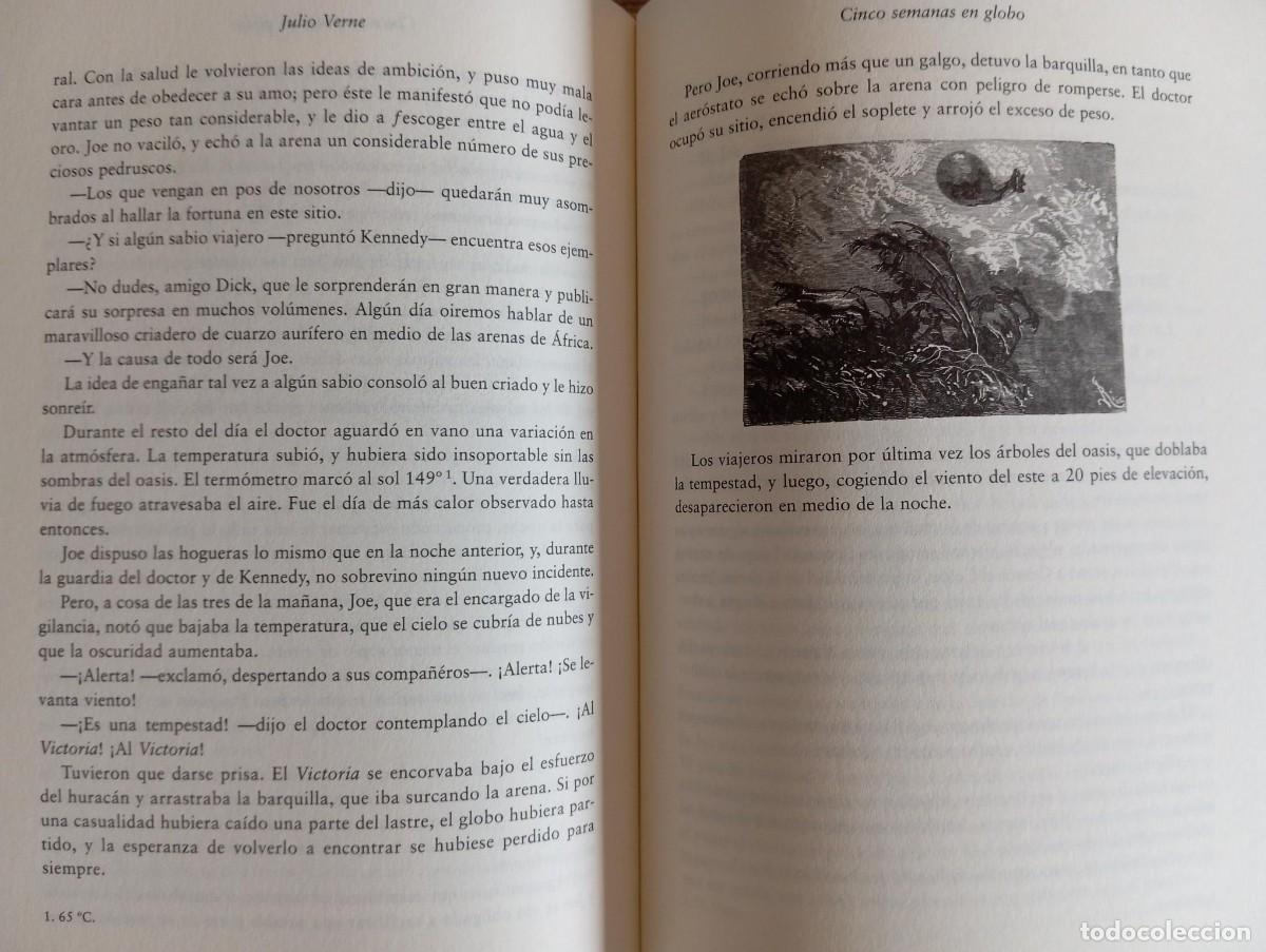 Libros: CINCO SEMANAS EN GLOBO - JULIO VERNE - Foto 2