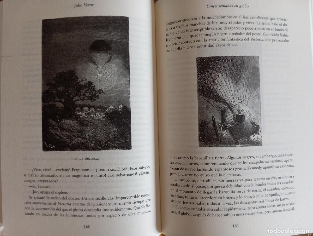 Libros: CINCO SEMANAS EN GLOBO - JULIO VERNE - Foto 3