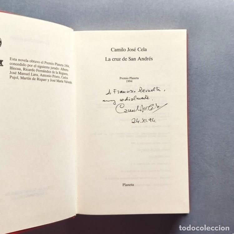 Libros: La Cruz de San Andr&eacute;s. (Ejemplar dedicado). - Cela, Camilo Jos&eacute;.