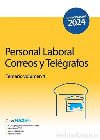 Libros: PERSONAL LABORAL CORREOS Y TELEGRAFOS TEMARIO VOLUMEN 4- 9788414275641