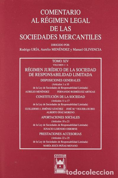 Livres: R&eacute;gimen Jur&iacute;dico de la Sociedad de Responsabilidad Limitada. Tomo XIV volumen...- 9788447013456