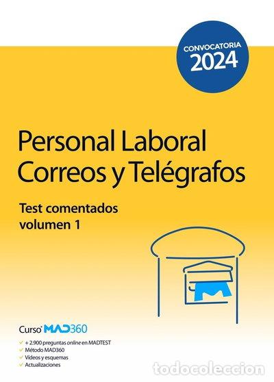 Libros: PERSONAL LABORAL CORREOS Y TELEGRAFOS TEST COMENTADOS VO- 9788414275665