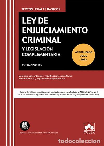 books: Ley de Enjuiciamiento Criminal y Legislaci&oacute;n Complementaria- 9788411940269