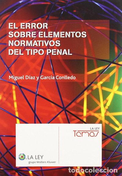 Libros: El error sobre elementos normativos del tipo penal- 9788497258883
