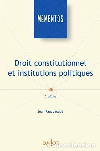 Libros: Droit constitutionnel et institutions politiques- 9782247069057