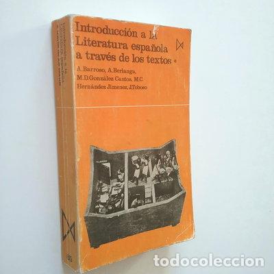 Libros: Introducci&oacute;n a la literatura espa&ntilde;ola a trav&eacute;s de los textos I- 9788470900983