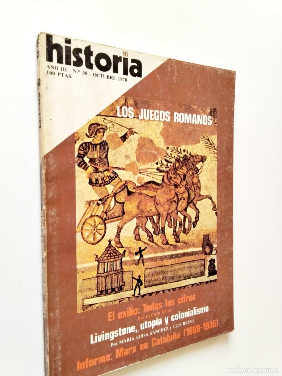 Libros: VV. AA. - Los juegos romanos. El exilio: Todas las cifras... (Historia 16, A&ntilde;o III, n&ordm; 30)